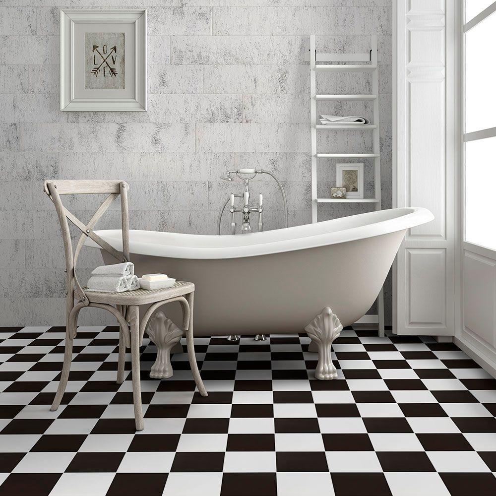 Merola Tile Checker 17 5 8 In X 17 5 8 In Ceramic Floor And Wall