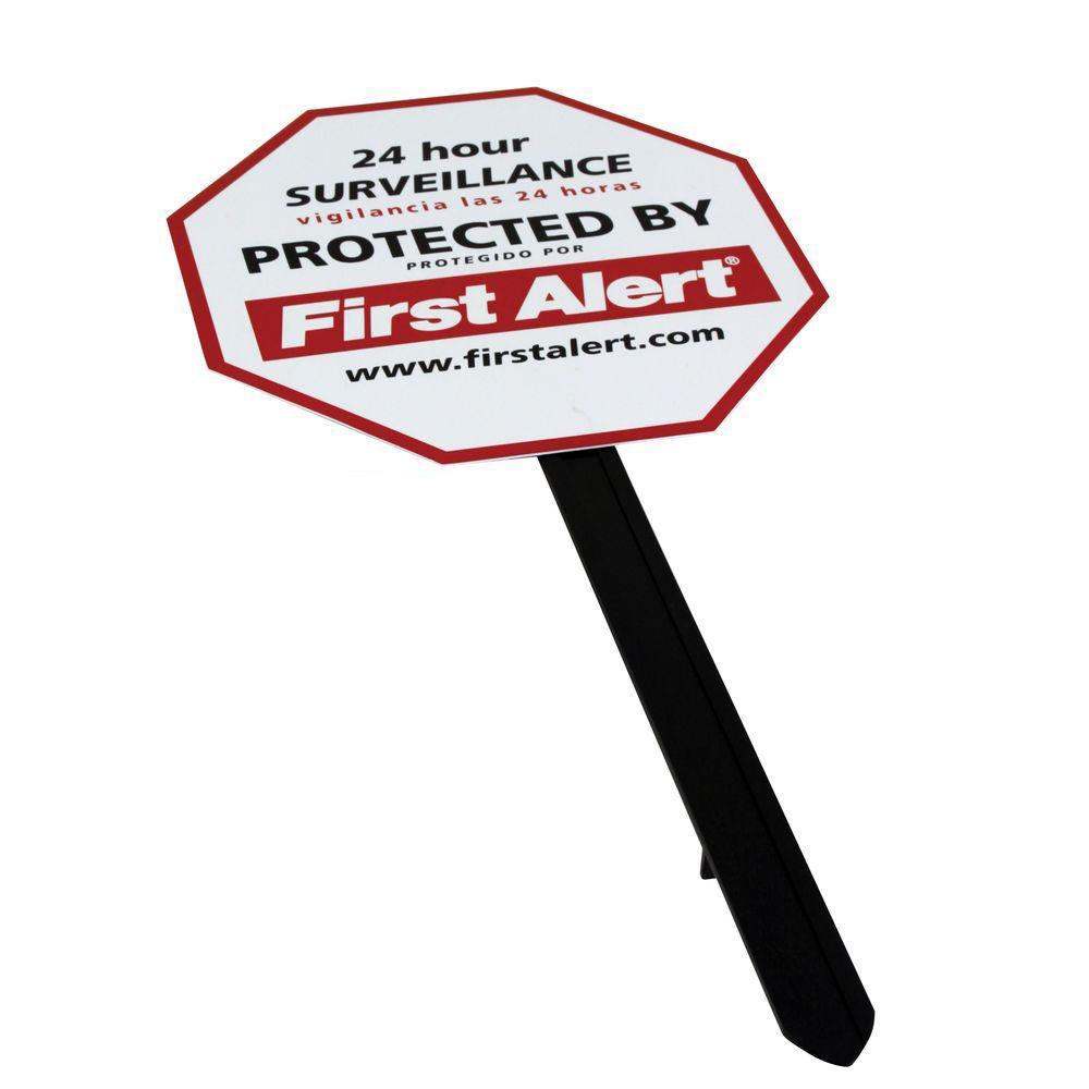 First Alert Surveillance Warning SignYS1 The Home Depot