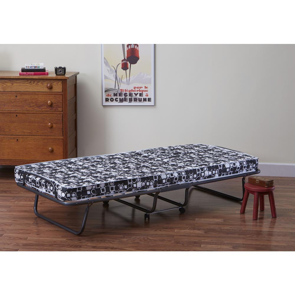Firstime Innere Torino Roll Away Folding Guest Bed With Metal Firstime Innere Torino Roll Away Folding Guest Bed With Metal Frame And Reversible Mattress