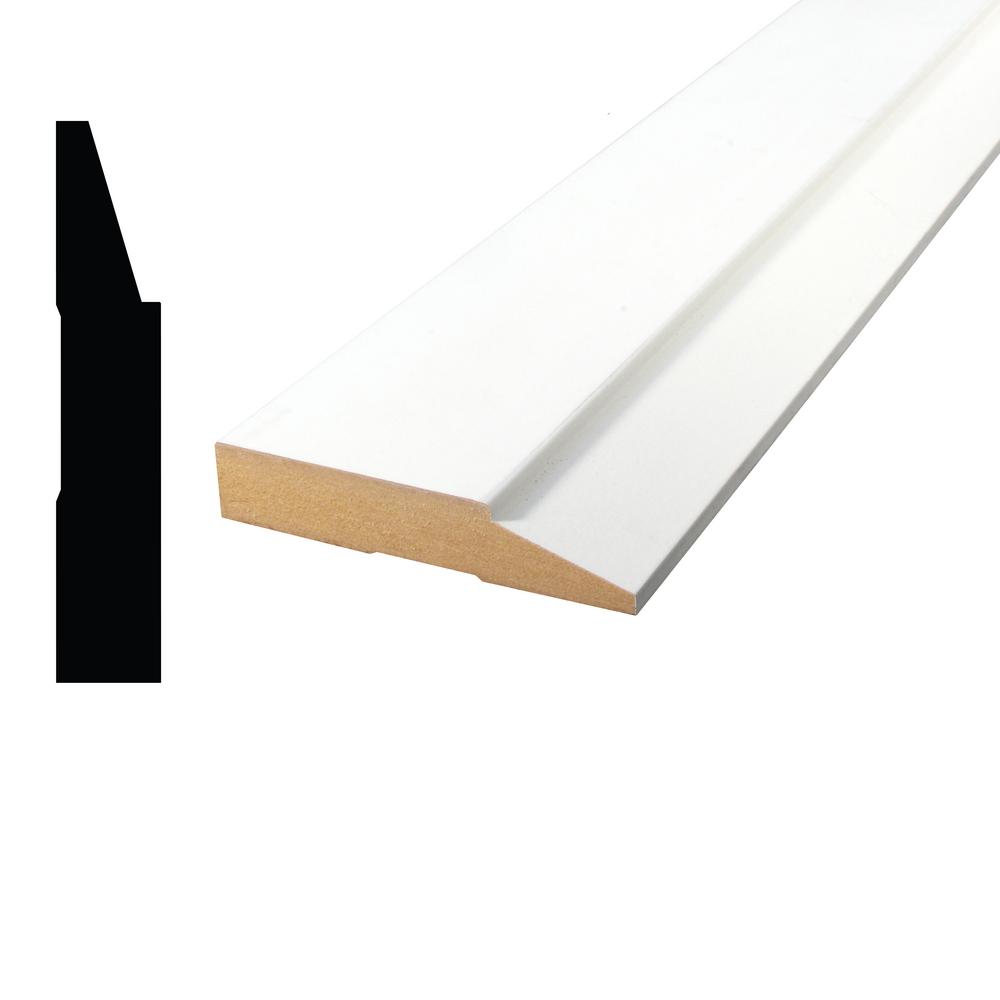 Alexandria Moulding 11/16 in. x 31/2 in. x 84 in. Primed MDF Step