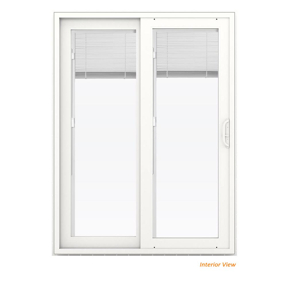 Jeld Wen 60 In X 80 In V 4500 White Vinyl Left Hand Full Lite