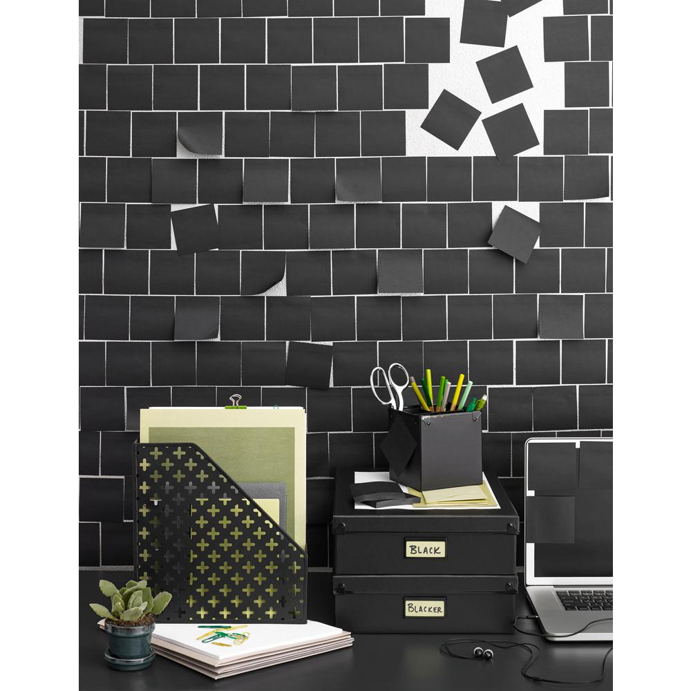 Design Ideas Euler Magazine File Matte Black 3442164 The Home Depot