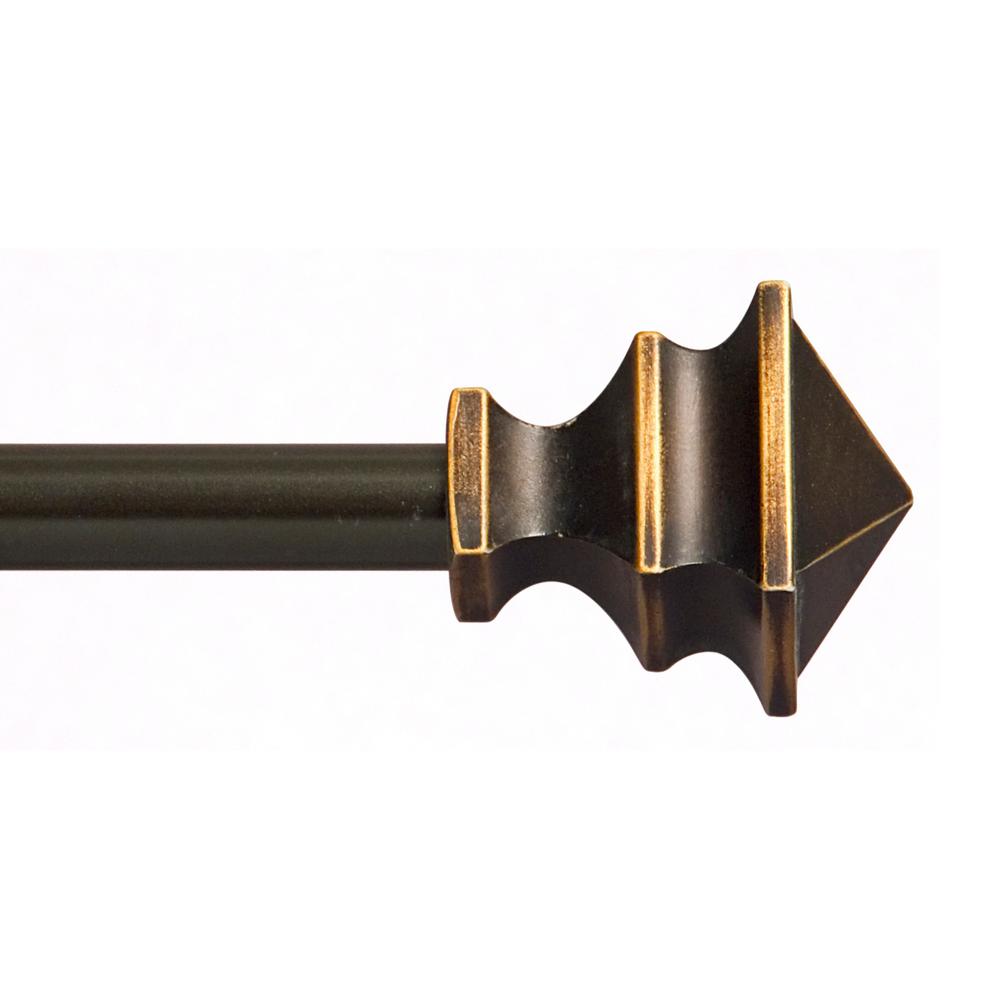 Kenney 48 In 86 Arts And Crafts 1 2 Petite Cafe Kenney 48 In 86 Arts And Crafts 1 2 Petite Cafe Decorative Window Curtain Rod Oil Rubbed Bronze 55480rem The Home Depot