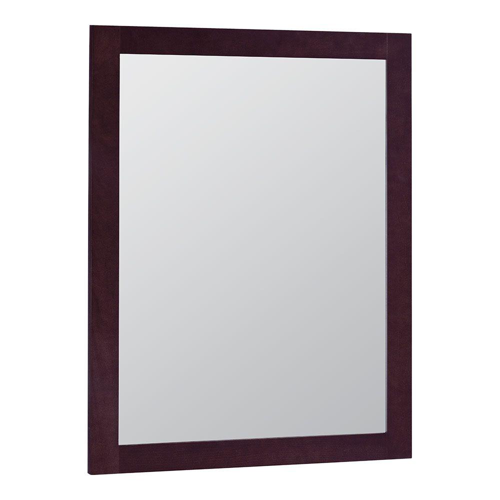 Glacier Bay Bathroom Mirrors Bath The Home Depot Modular 24 In X 31 Framed Vanity Mirror Java
