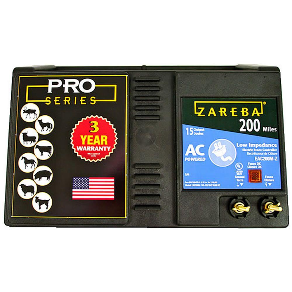 Zareba 200Mile AC Powered LowImpedance ChargerEAC200MZ