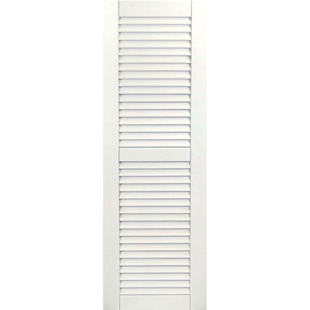 Ekena Millwork 15 in. x 48 in. Exterior Composite Wood Louvered