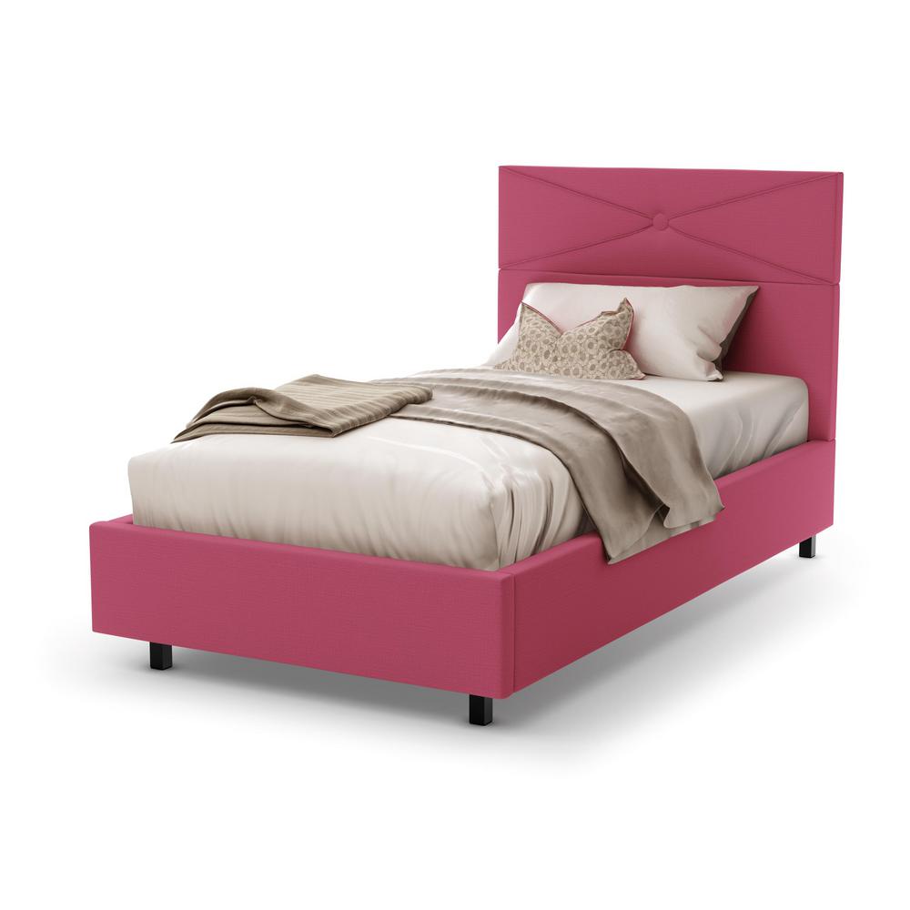 Brilliant Fushia Pink Upholstered Twin Size Kids Bed 14505 39 Hn Internet 302893971 Brilliant Fushia Pink Upholstered Twin Size Kids Bed
