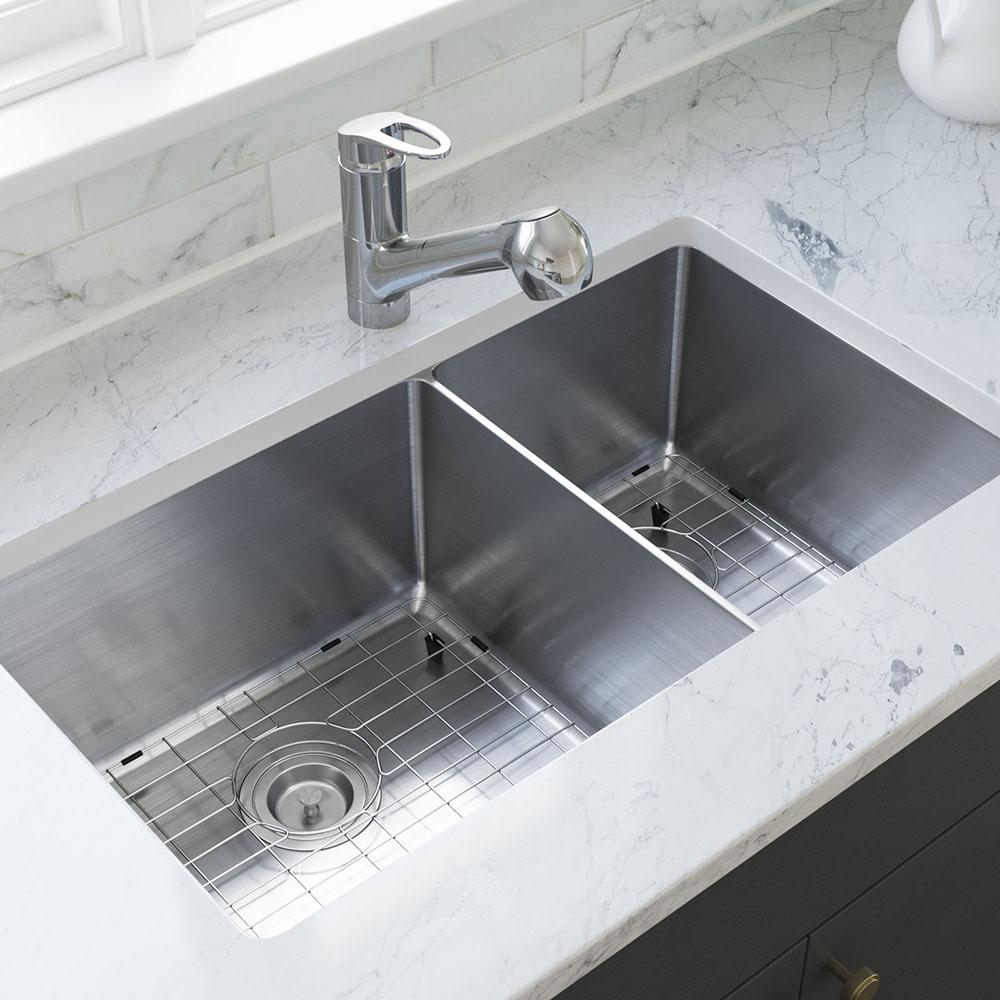 MR Direct Stainless Steel 313/4 in. Single Bowl Undermount Kitchen