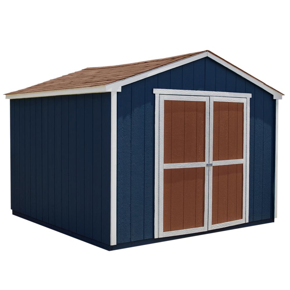 Handy Home Products Do It Yourself Princeton 10 Ft X Wood Storage Shed Building 18250 1 The Depot - Best Diy Storage Shed Kits