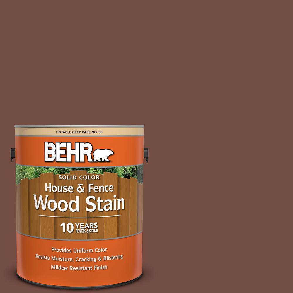 BEHR 1 gal. SC129 Chocolate Solid Color House and Fence