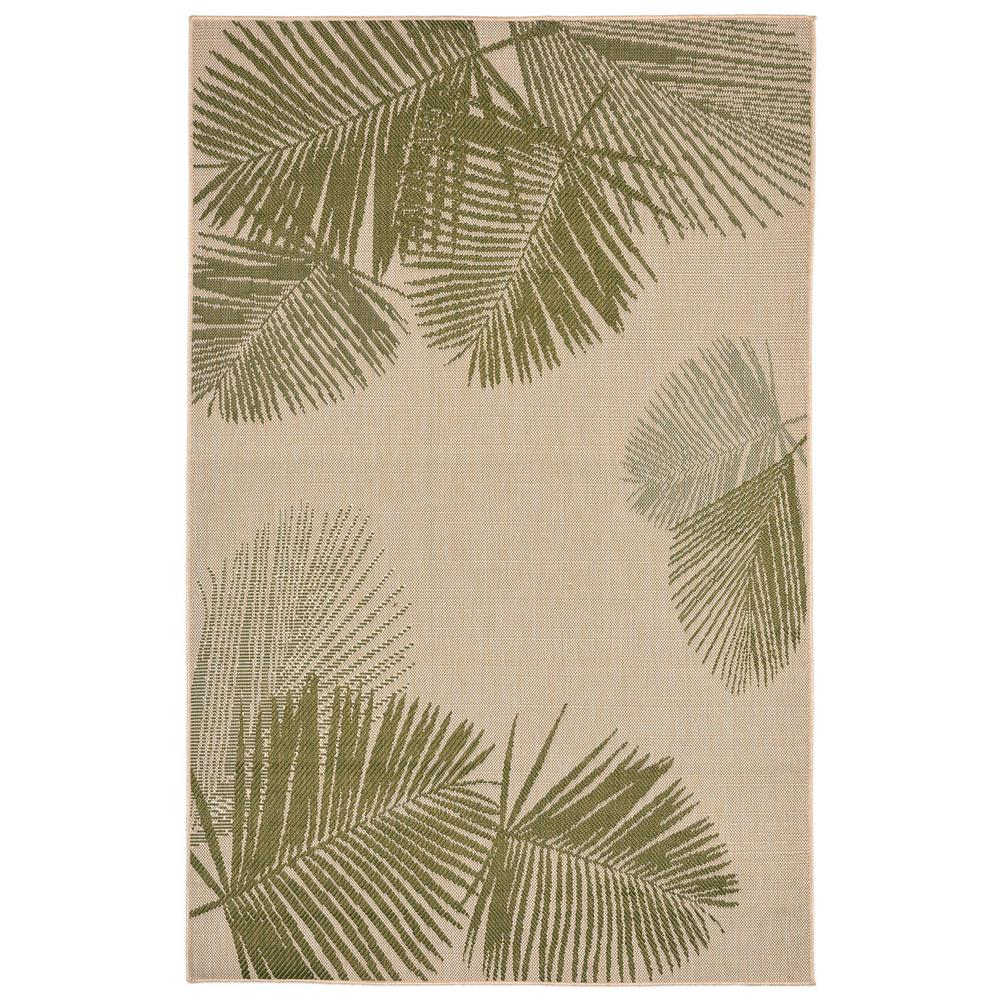 Baxter Tropical Leaf Green 7 ft. 10 in. x 9 ft. 10 in. Indoor/Outdoor