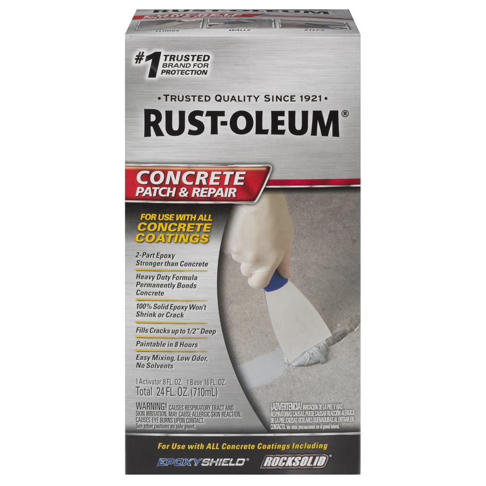 Rust Oleum 24 Oz Concrete Patch And Repair Kit 301012 The Home 24 Oz Concrete Patch And Repair Kit