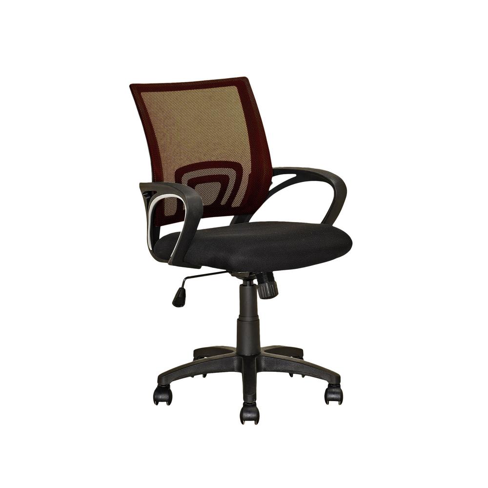 Corliving Worke Black And Dark Brown Mesh Back Office Chair Lof Corliving Worke Black And Dark Brown Mesh Back Office Chair