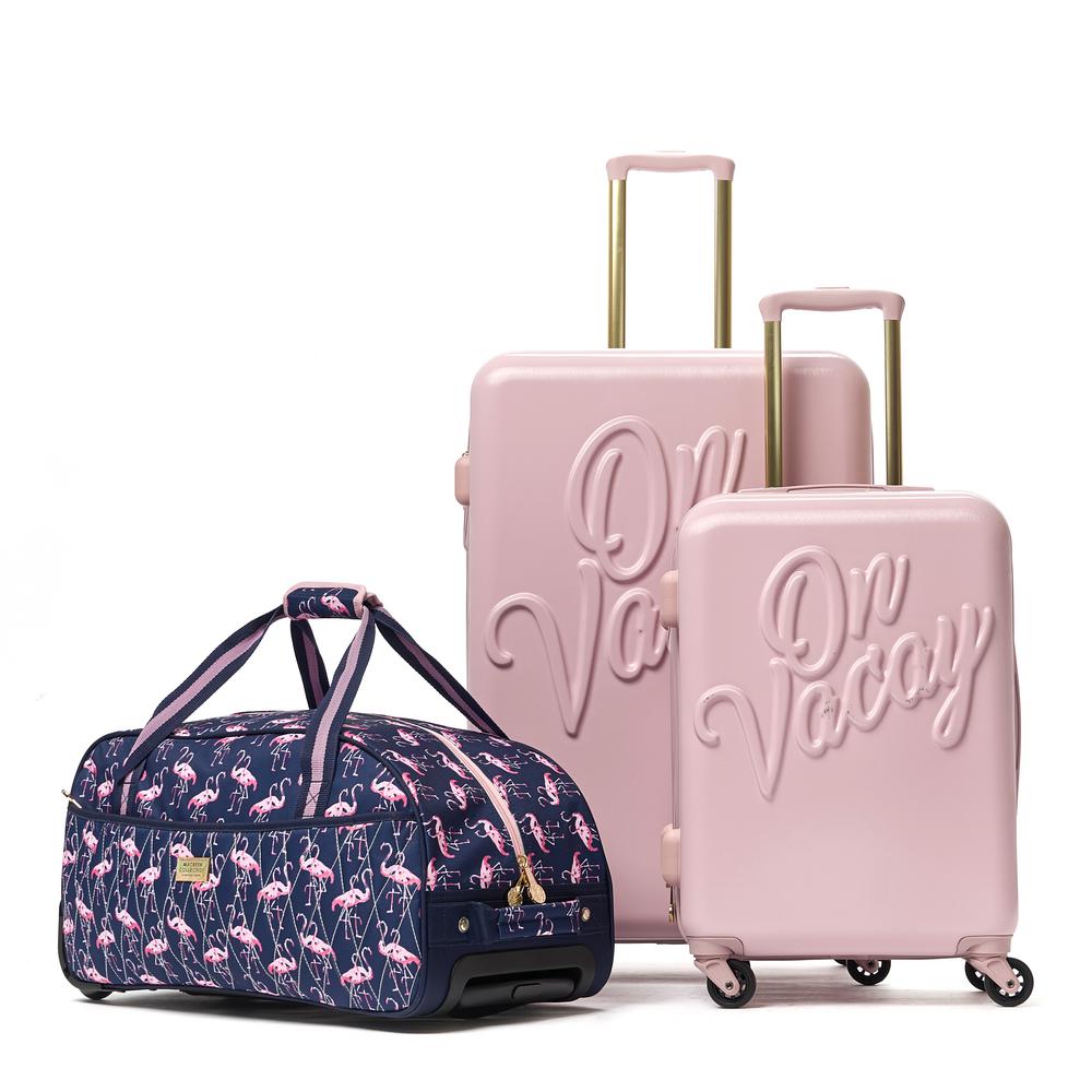 baby pink luggage set