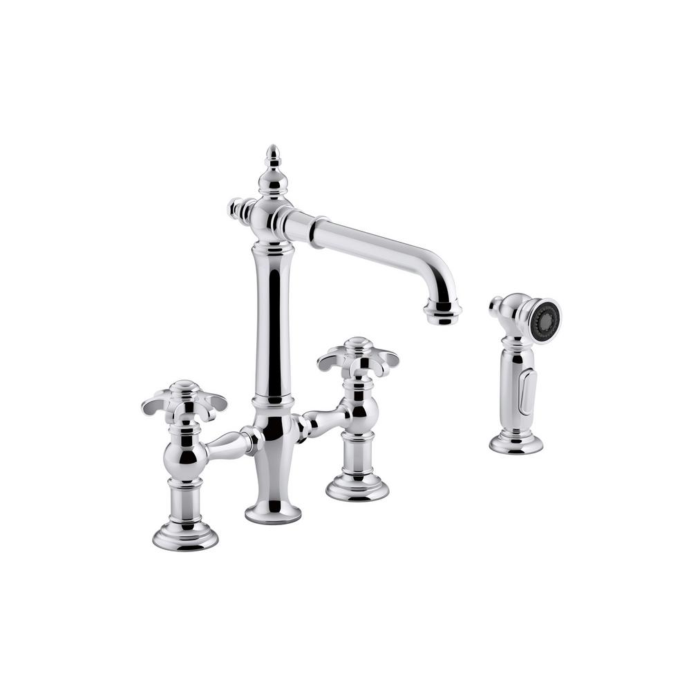 Schon Bridge Faucets Kitchen Faucets The Home Depot
