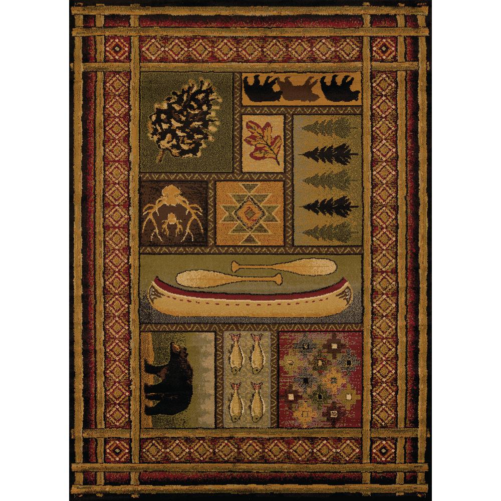 Cabin Rustic 8 X 11 Area Rugs Rugs The Home Depot