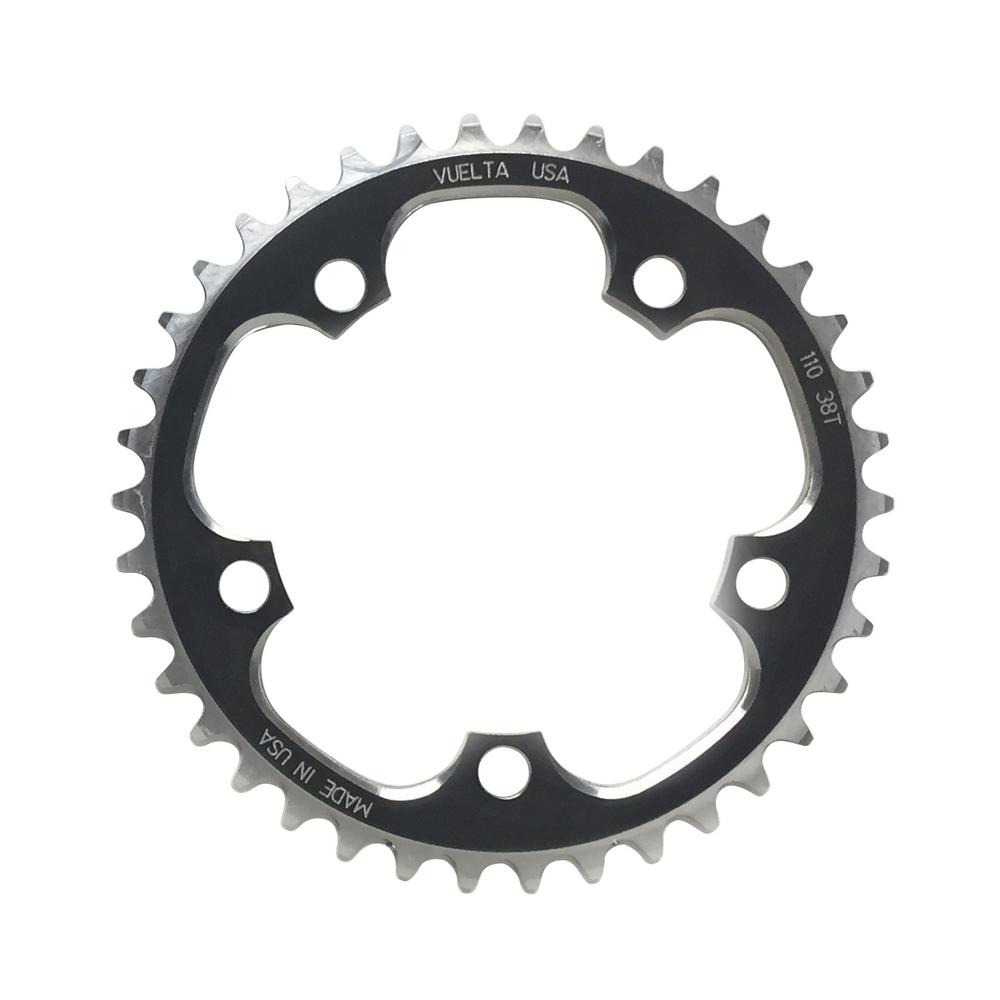 NOS Vuelta 42t CNC T6 Chainring 94 BCD ATB MTB 90/'s Retro Silver 5-Bolt