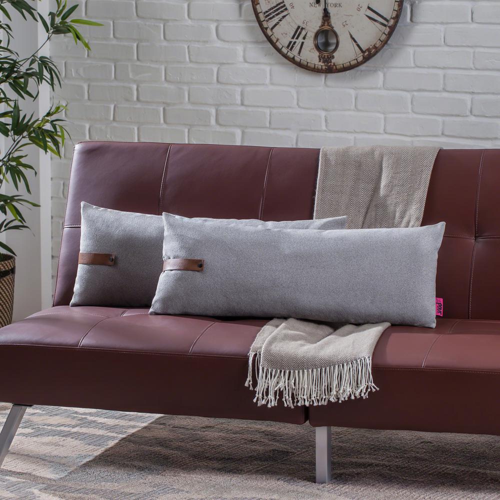 Noble House Edinburgh Gray Autumn Tan Solid Polyester 12 In X