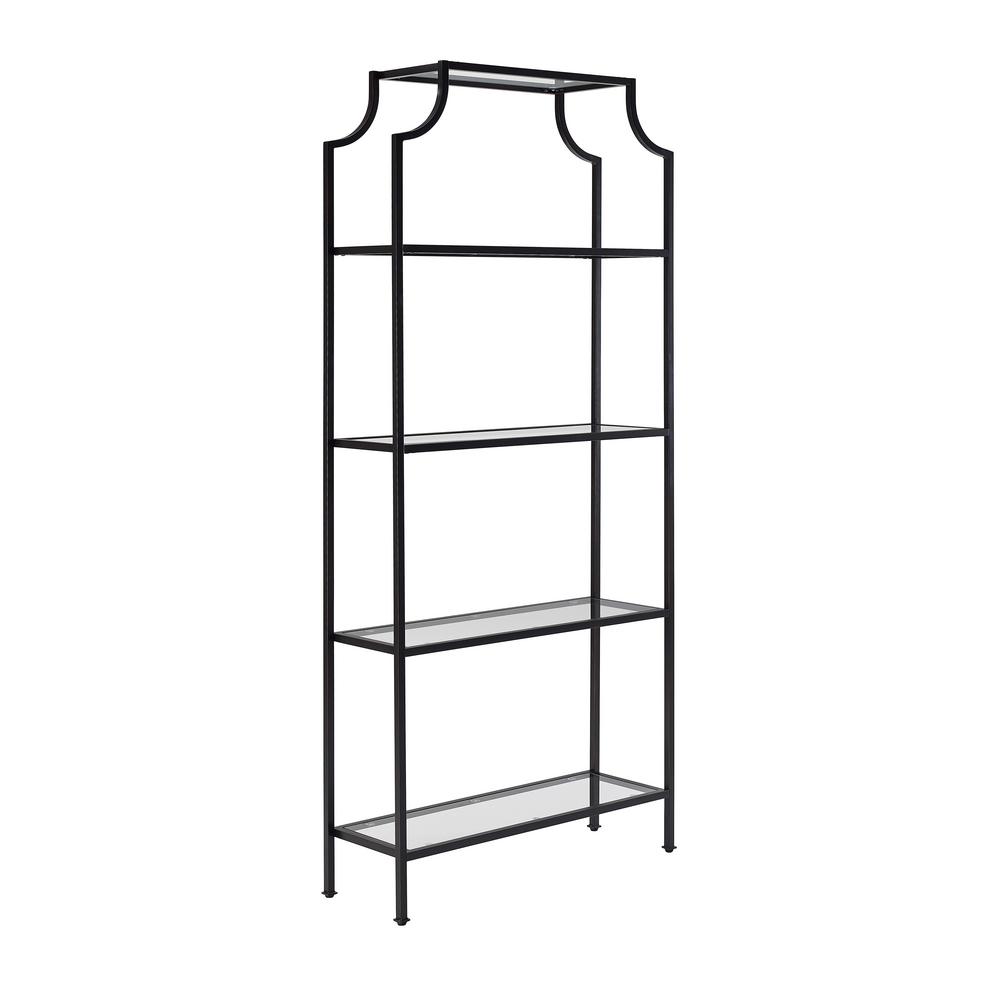 Crosley Furniture 83 38 In Oil Rubbed Bronze Clear Metal 4 Shelf