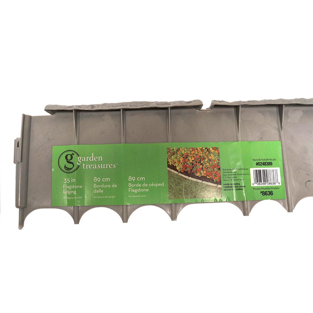 Vigoro 4 ft. Flexible Garden Lawn Plastic Edging8748V The Home Depot