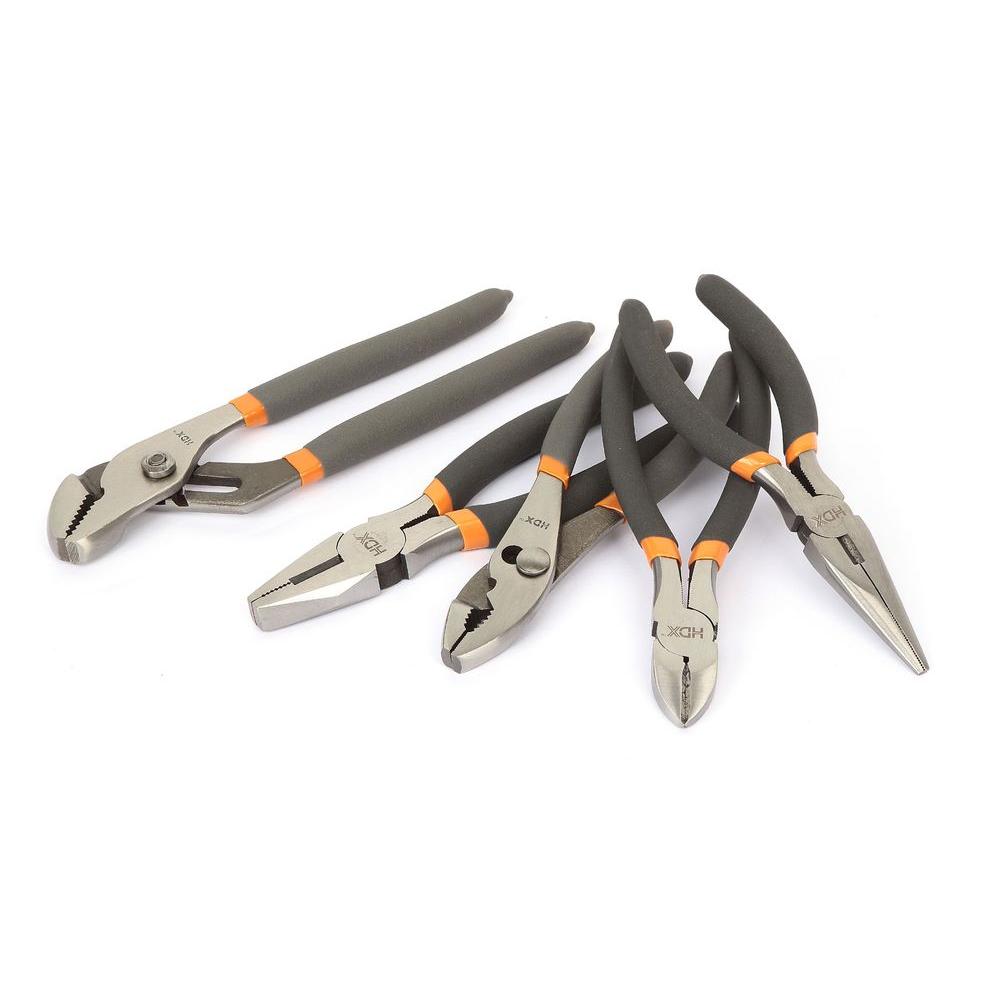 HDX Plier Set (5Piece)96362 The Home Depot