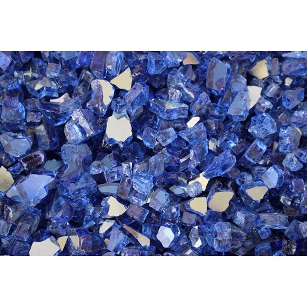 Margo Garden Products 14 In 10 Lb Caribbean Blue Reflective Tempered