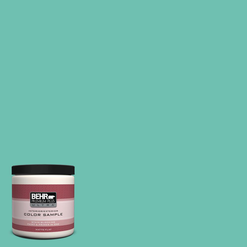 Behr Premium Plus Ultra 8 Oz P440 4 March Aquamarine Matte P440 4 March Aquamarine Matte Interior