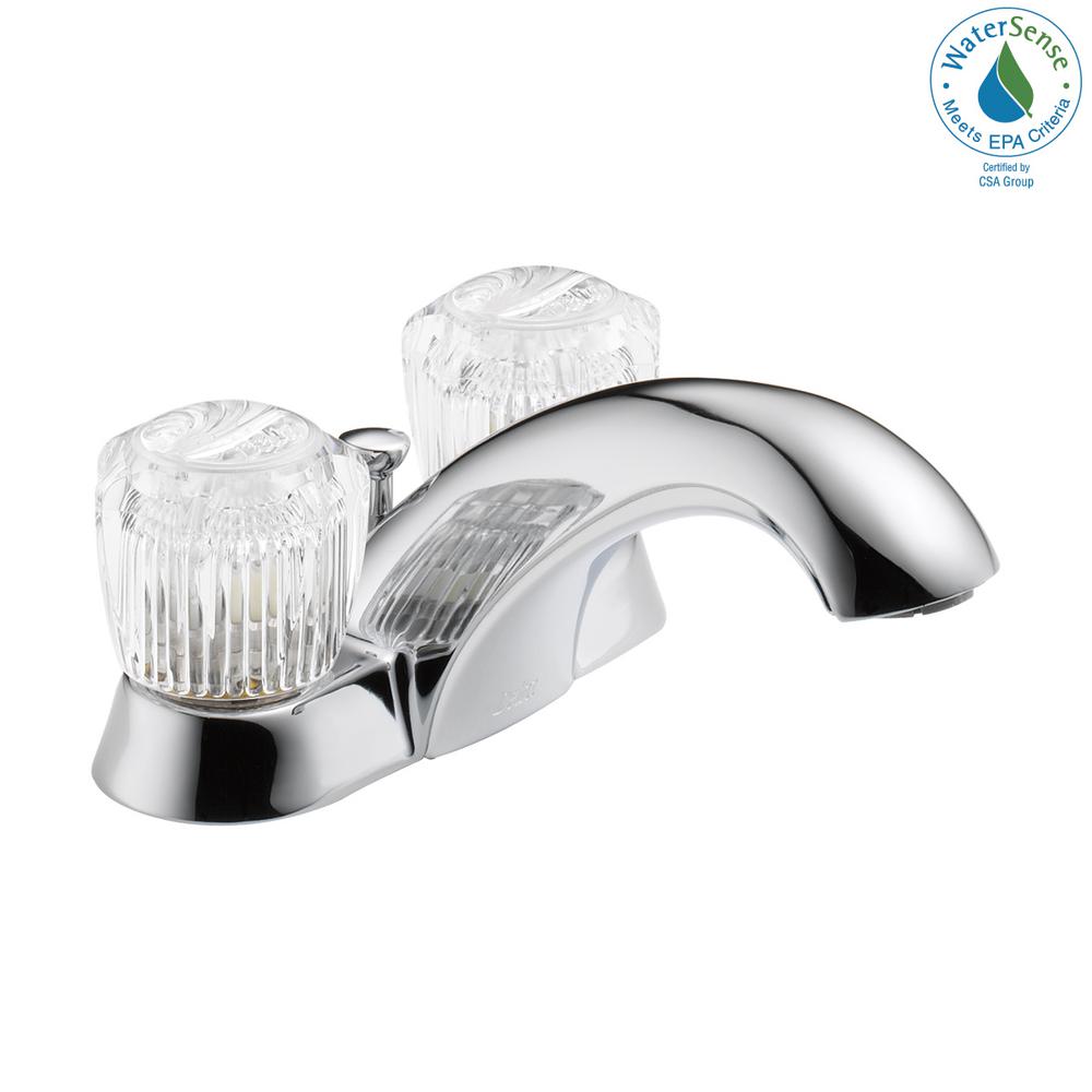 Delta Classic 4 In Centerset 2 Handle Bathroom Faucet In Chrome