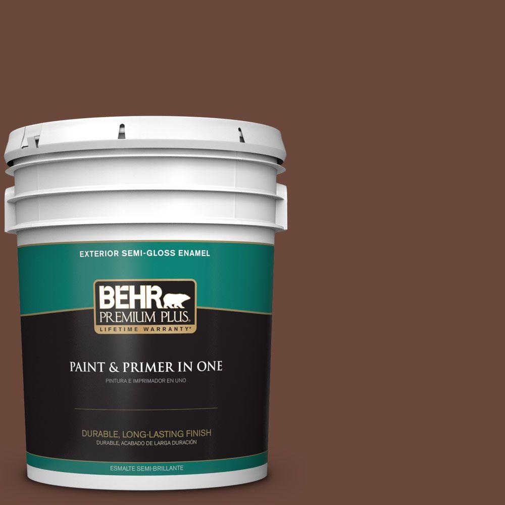 BEHR Premium Plus Ultra 5gal. 360D7 Brown Mustard SemiGloss Enamel