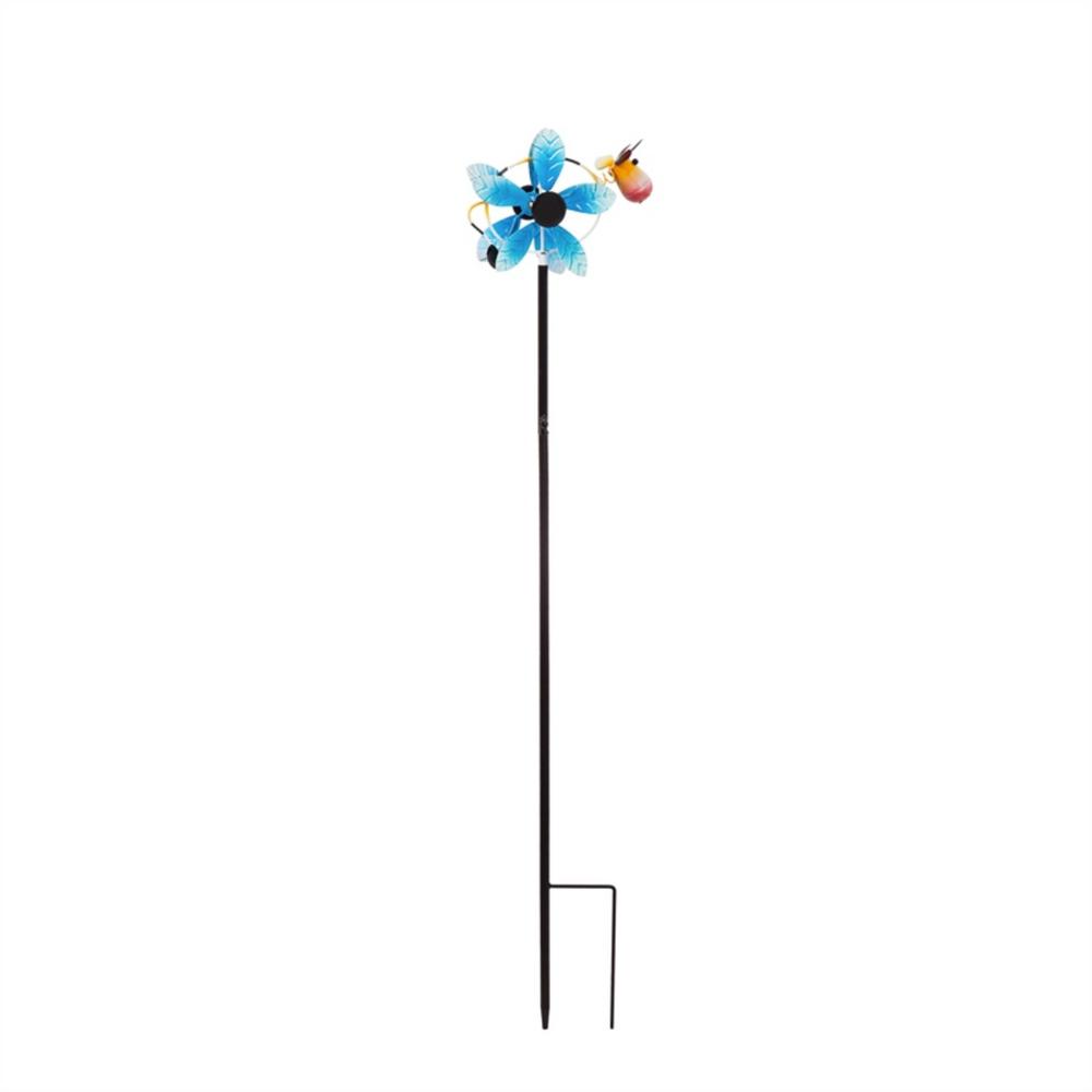 Evergreen Garden Cow 48 In Garden Stake With Kinetic Wind Spinner