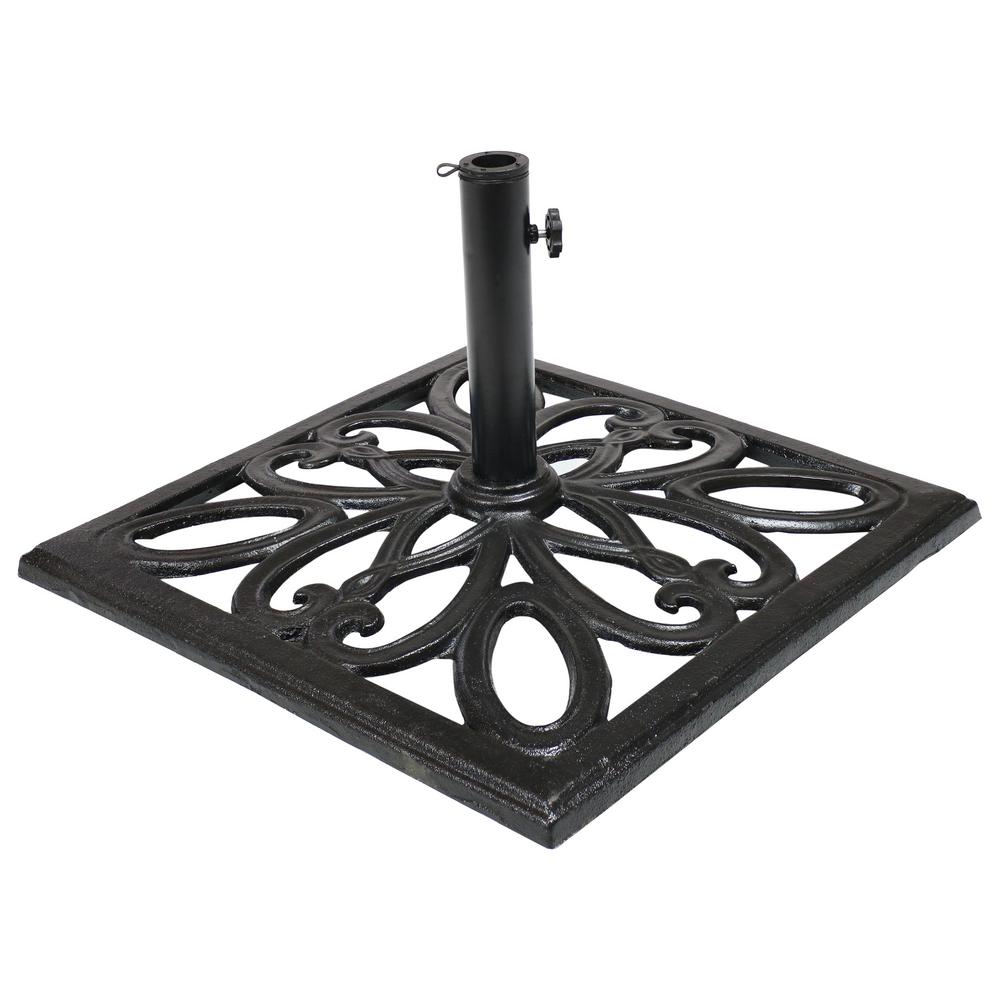 Island Umbrella 80 Lb Classic Cast Iron Patio Umbrella Base In Bronze Nu5408 The Home Depot