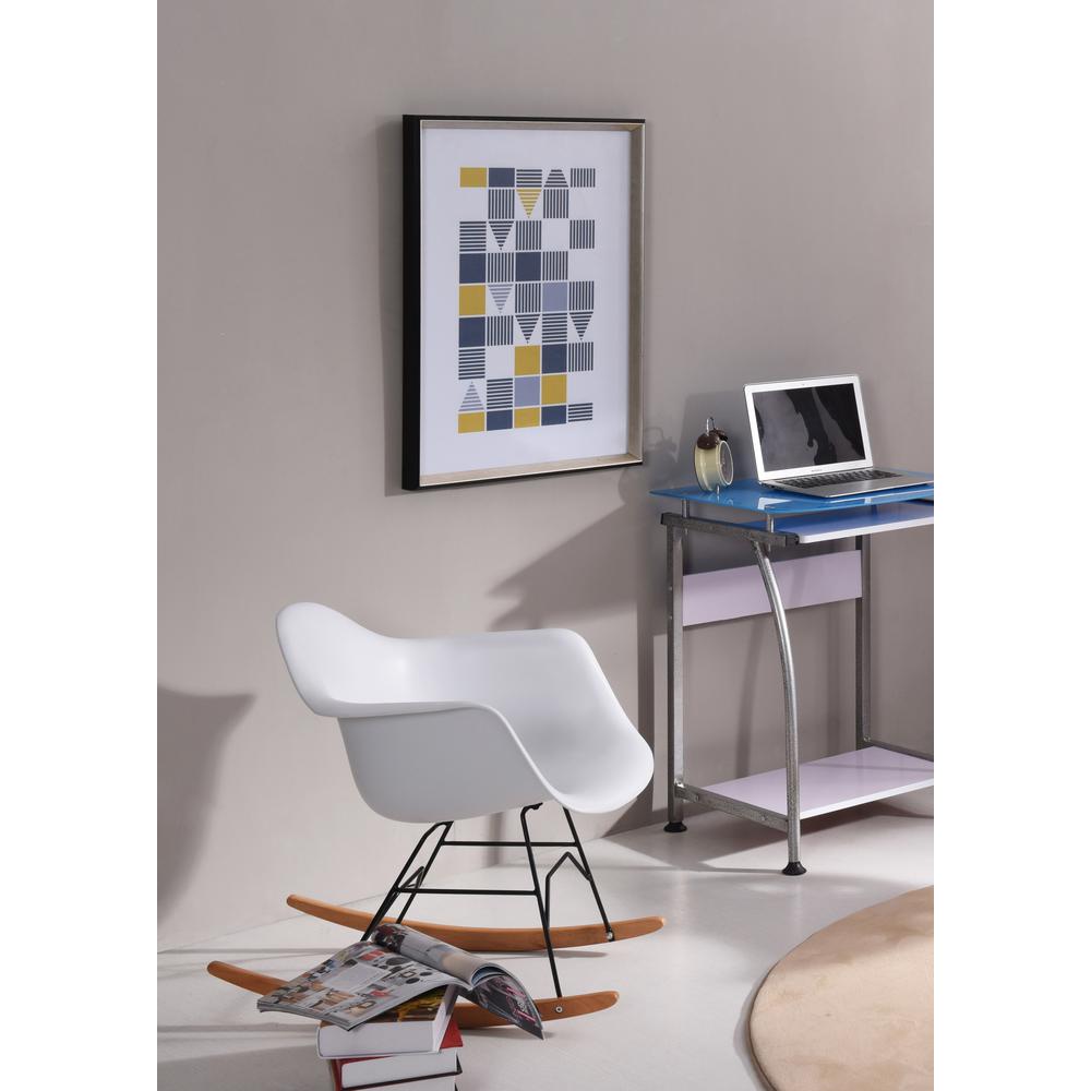 Rockers Gliders Ottomans Baby Furniture The Home Depot White Mid Century Modern Arm Rocking Chair