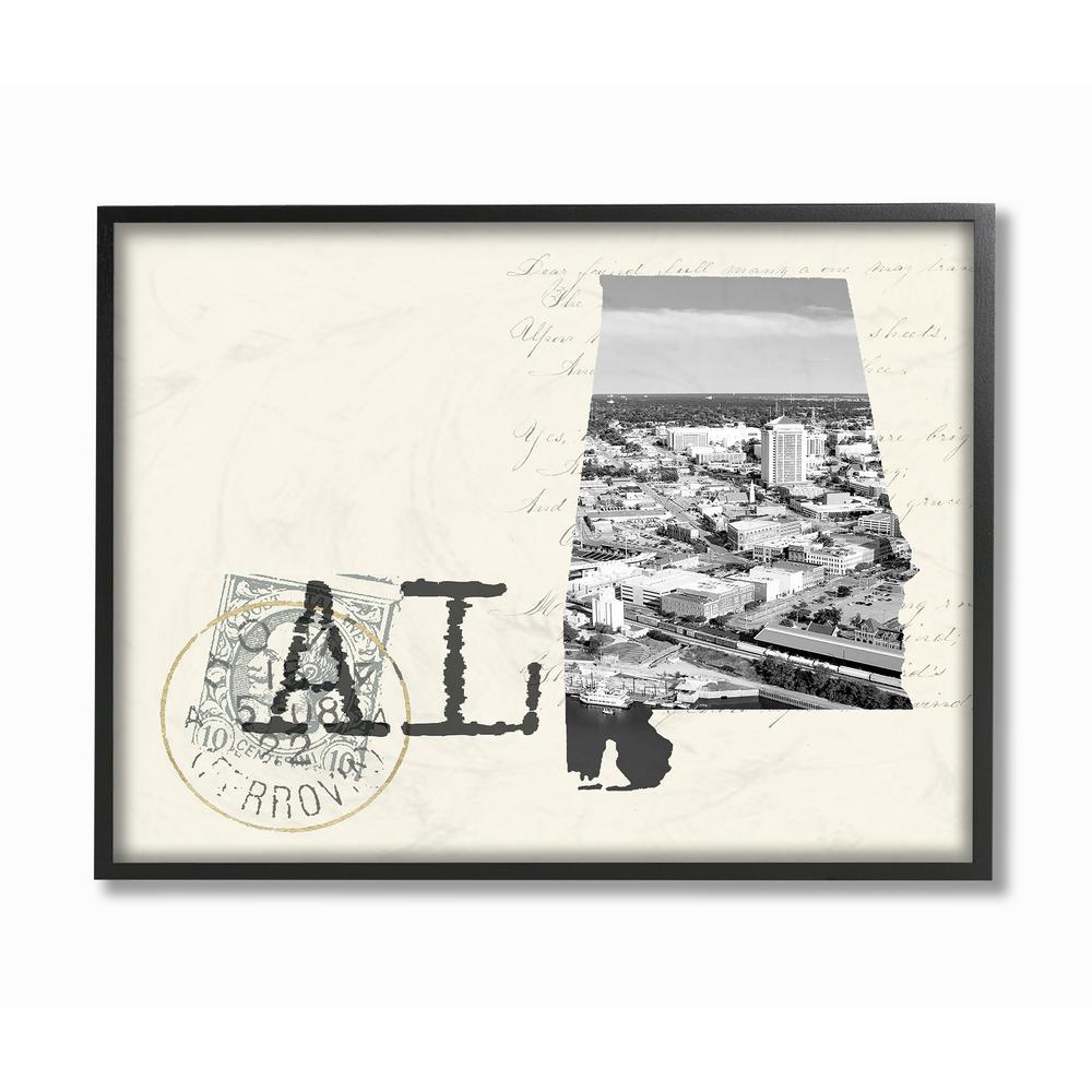 The Stupell Home Decor Collection 24 In X 30 Alabama Black