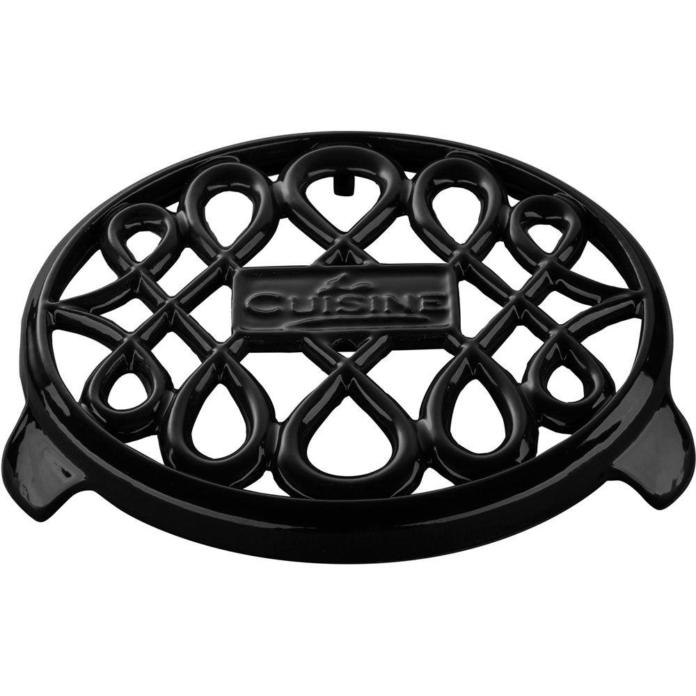 La Cuisine Cast Iron Nonslip Black TrivetLC 8540 The Home Depot
