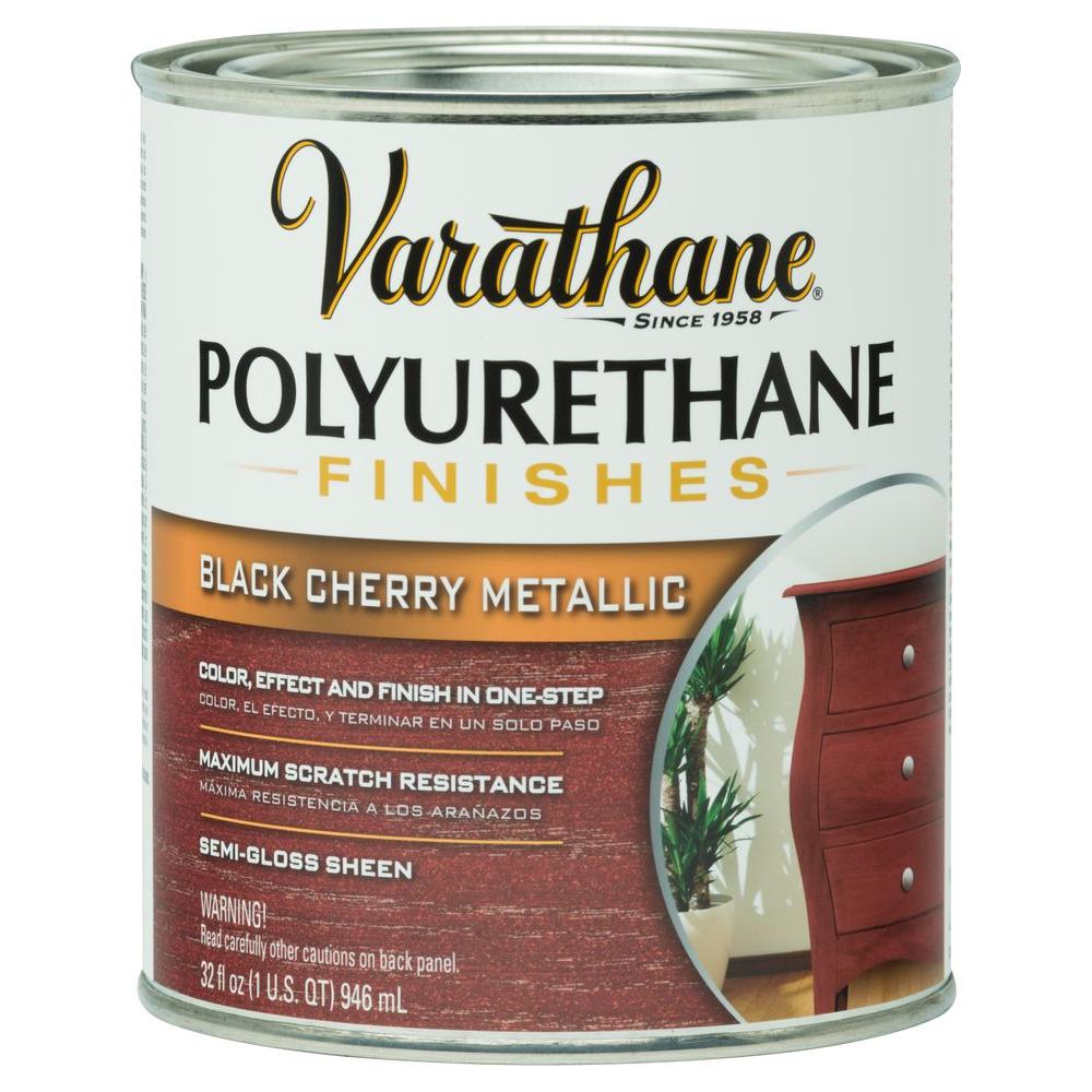 Varathane 1-qt.Black Cherry Metallic Polyurethane Finish (Case of ...