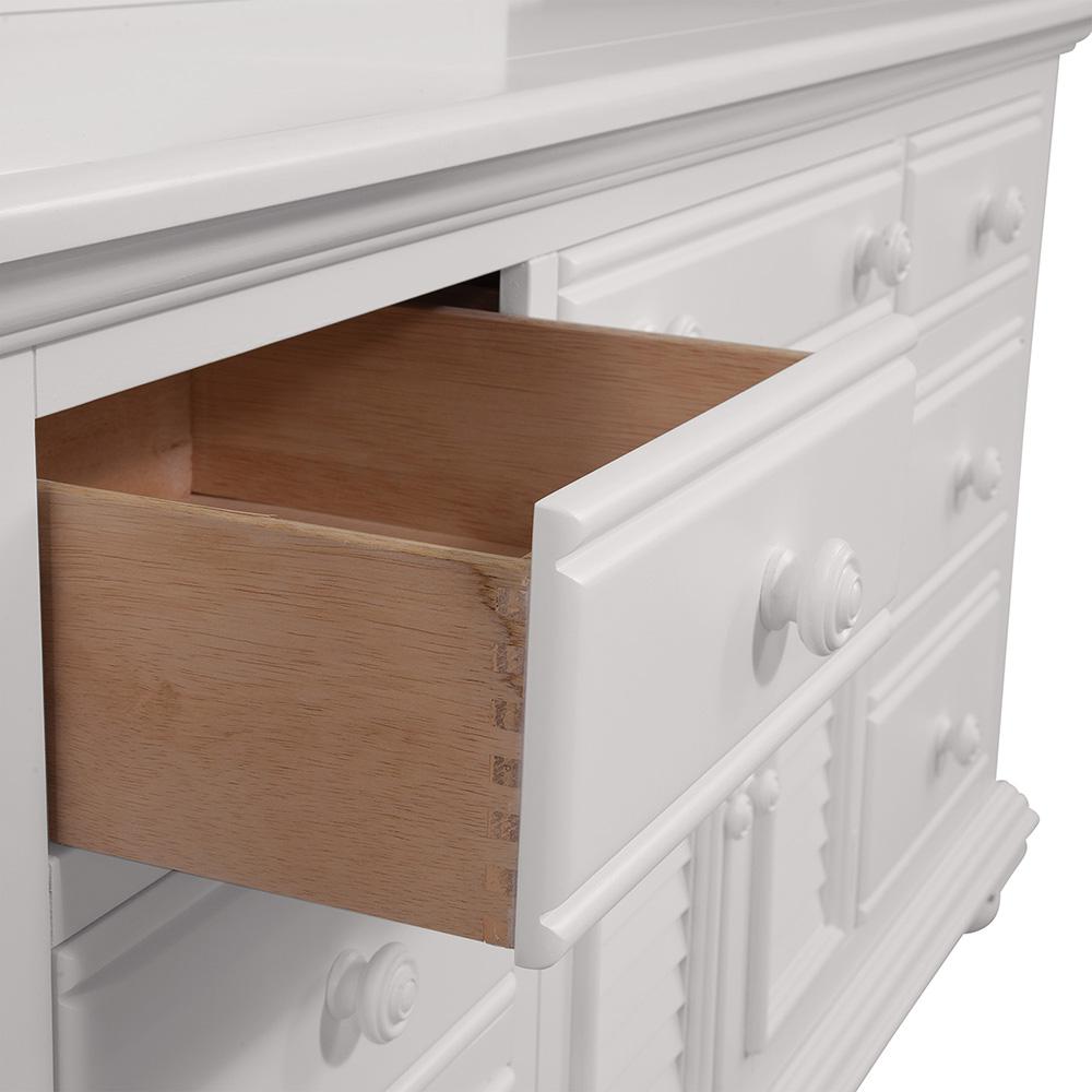 American Woodcrafters Cottage Traditions 7 Drawer Antique White