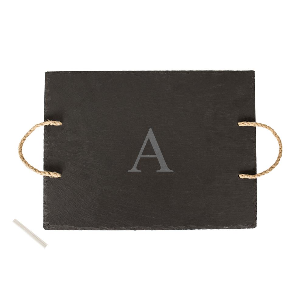 Cathys Concepts Personalized Slate Serving Board, Black A