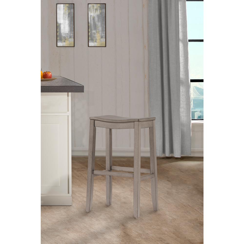 Hilale Furniture Fiddler Aged Gray Non Swivel Backless Counter Hilale Furniture Fiddler Aged Gray Non Swivel Backless Counter Stool