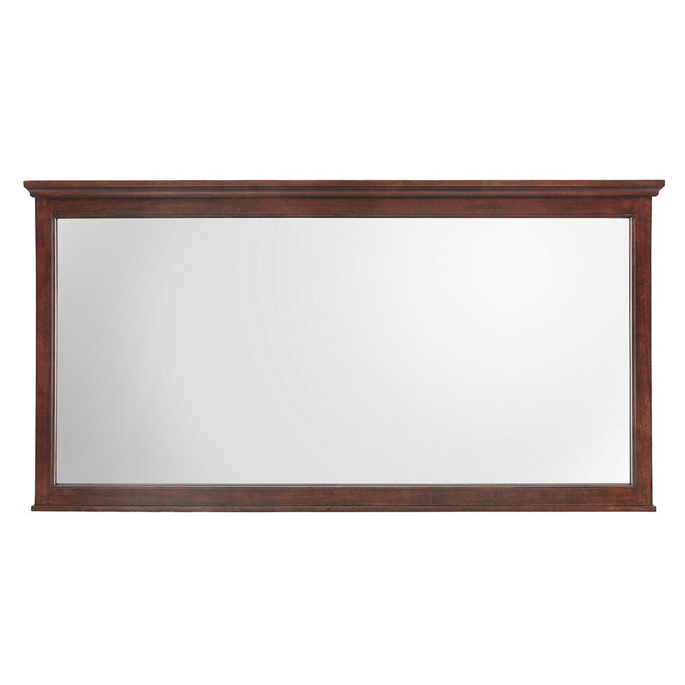 Home Decorators Collection Ashburn 60 in. W x 31 in. H Single Framed Wall Mirror in Mahogany, Brown was $341.0 now $204.6 (40.0% off)
