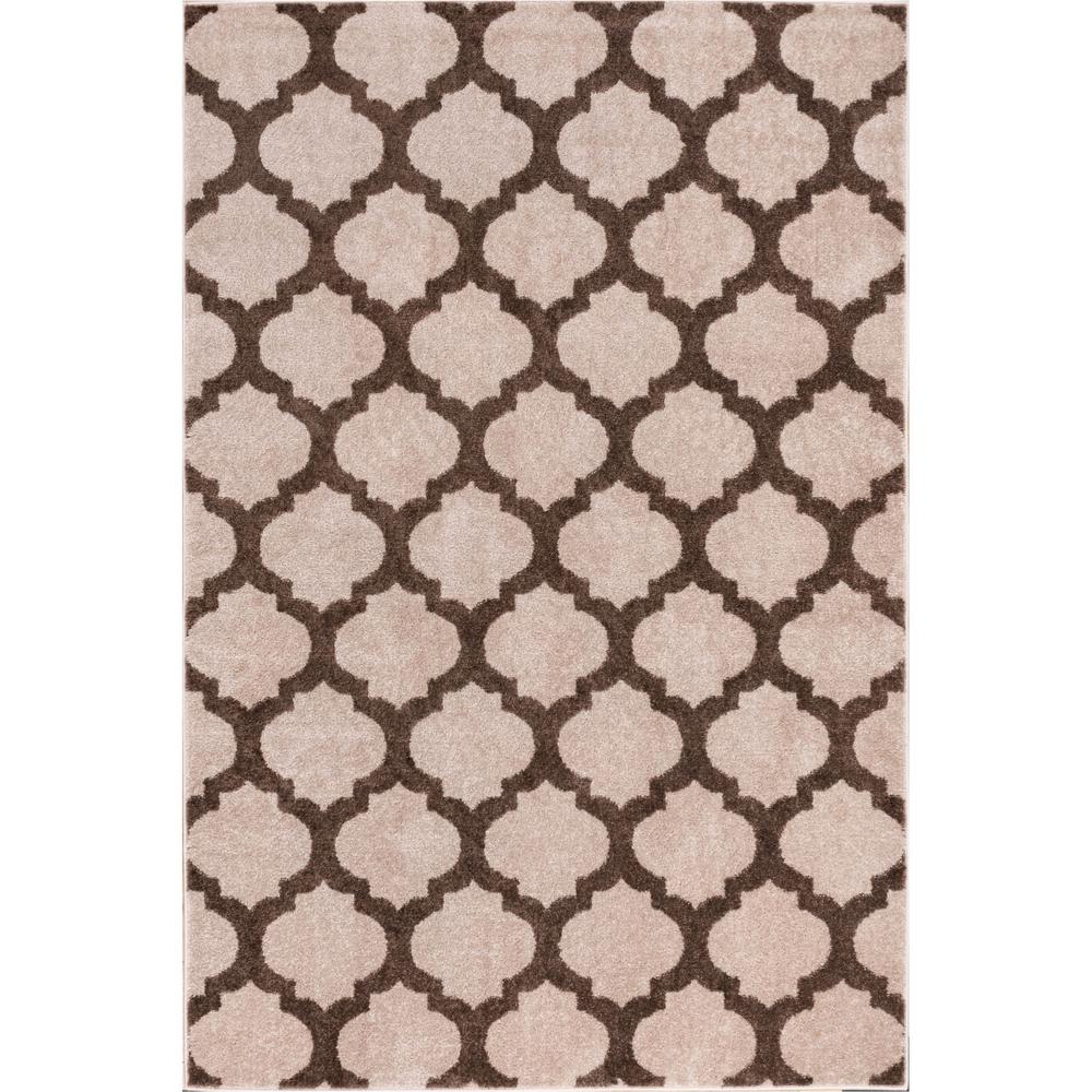 Well Woven Mystic Zoe Mid-Century Modern Trellis Natural 5 3 x 7 3 Area Rug