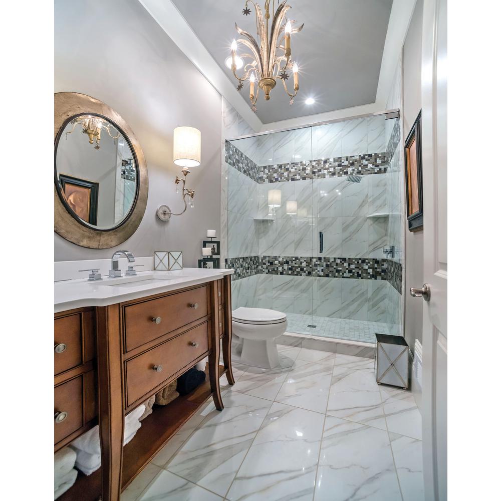 Msi Calcatta Ivory 18 In X Glazed Polished Porcelain Floor Glazed Polished Porcelain Floor