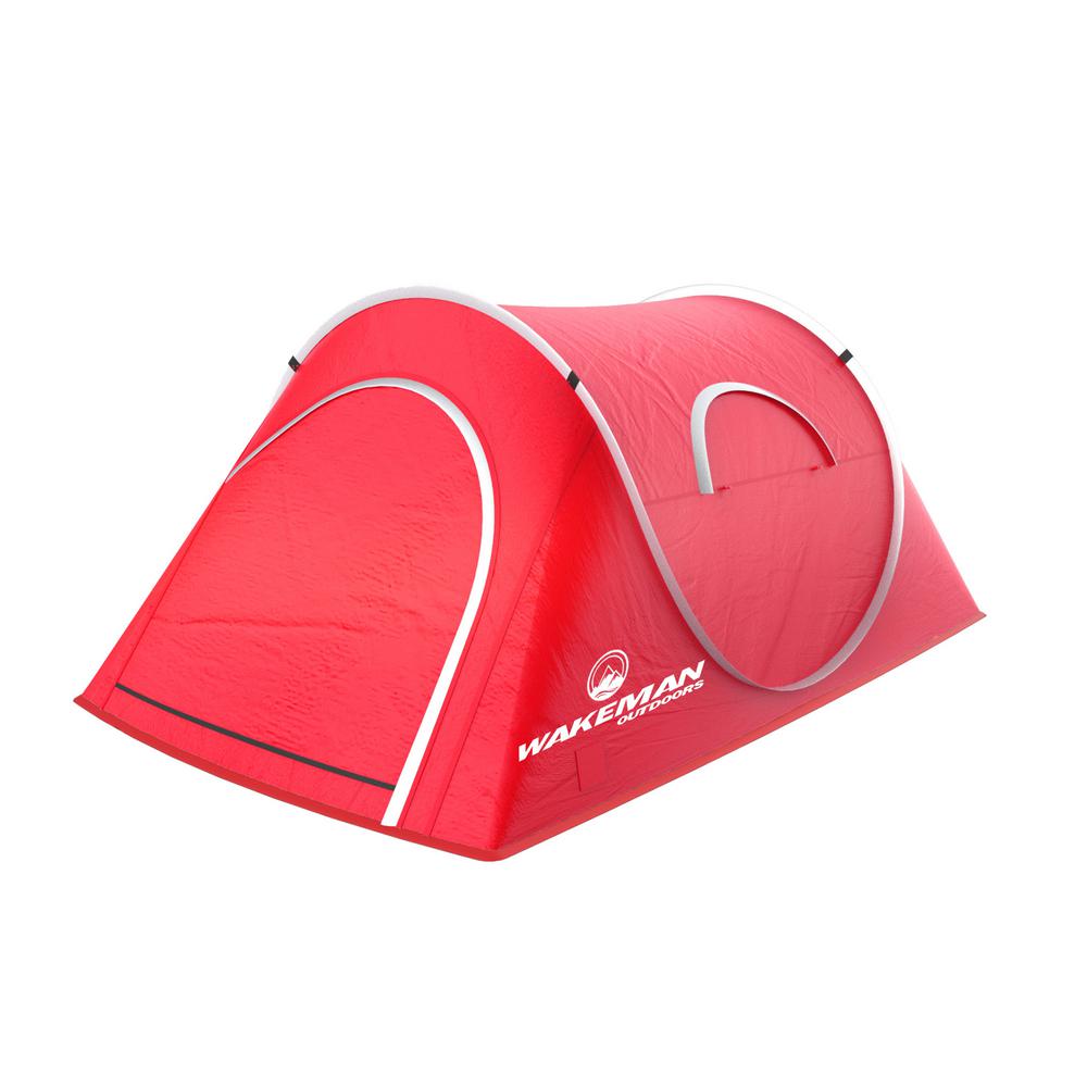 Wakeman 2 Person Red Pop Up Sunchaser Tent Hw4700011 The Home Depot Wakeman 2 Person Red Pop Up Sunchaser Tent