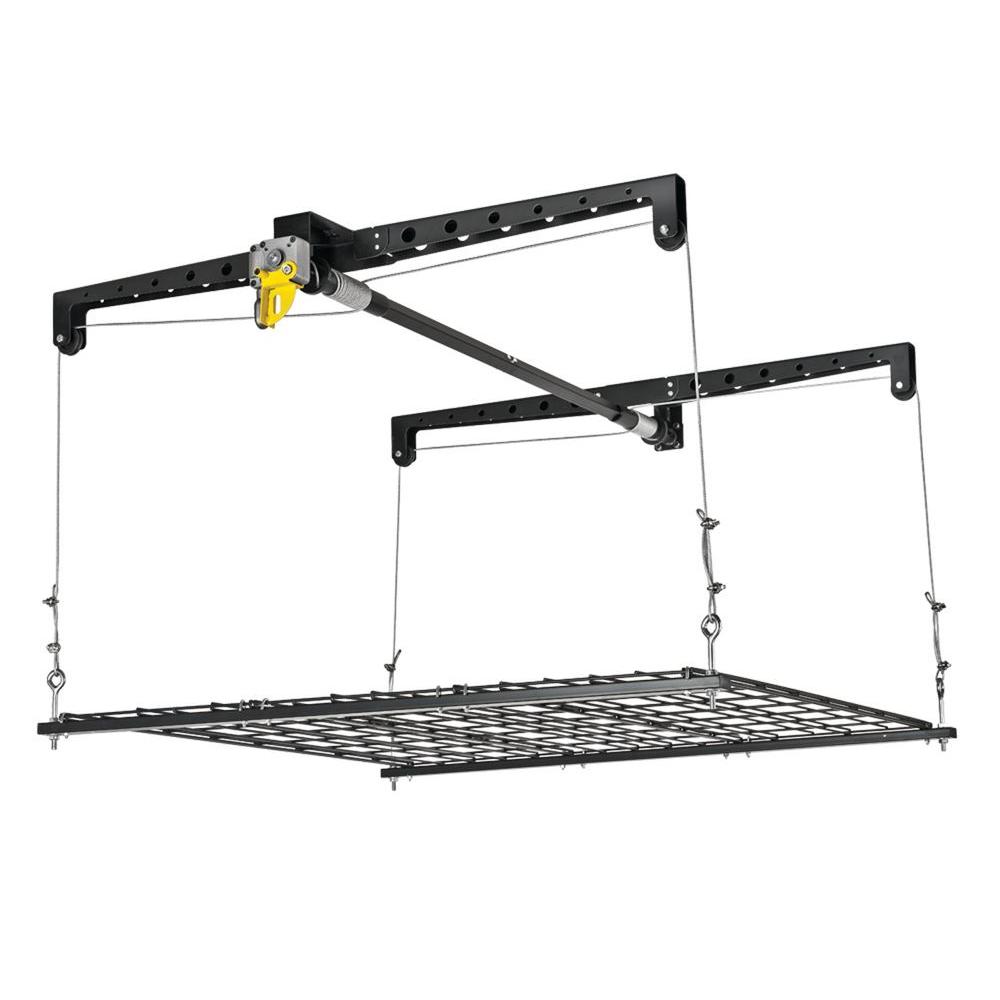 black epoxy finish racor ceiling mounted racks phl 1r 64_1000