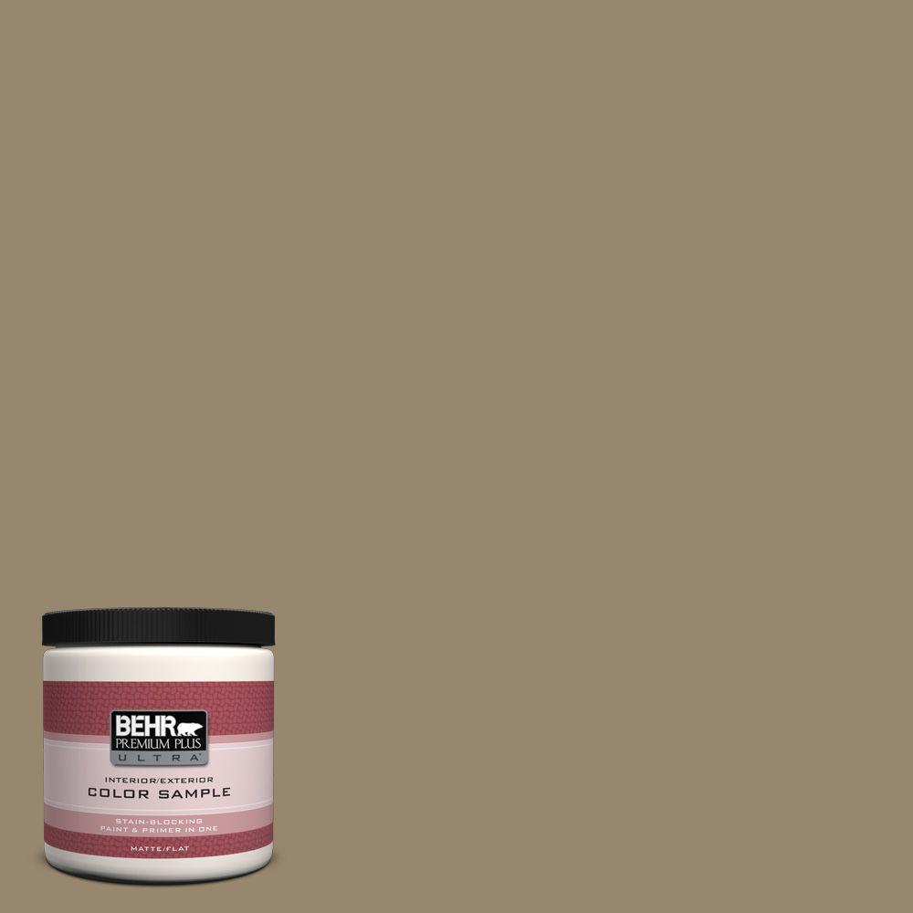 Behr Premium Plus Ultra 8 Oz 710d 5 Mississippi Mud Matte Interior 710d 5 Mississippi Mud Matte Interior Exterior Paint And Primer In One Sample
