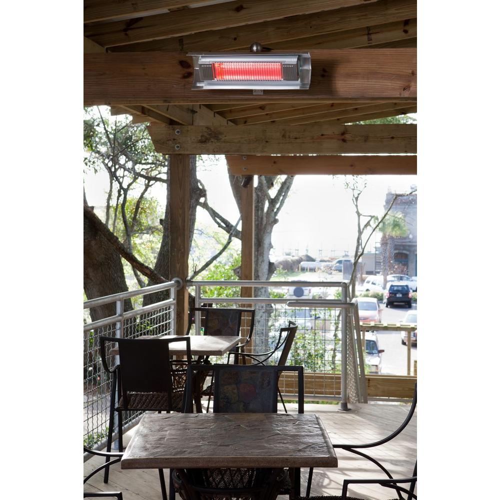 Fire Sense 1 500 Watt Stainless Steel Wall Mounted Infrared Electric Patio Heater