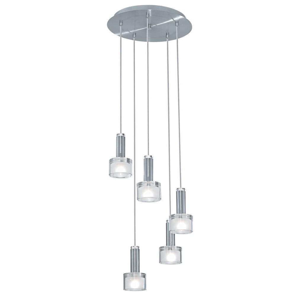 Eglo Fabiana 5 Light Chrome Ceiling Mount Pendant 90577a The Home Eglo Fabiana 5 Light Chrome Ceiling Mount Pendant