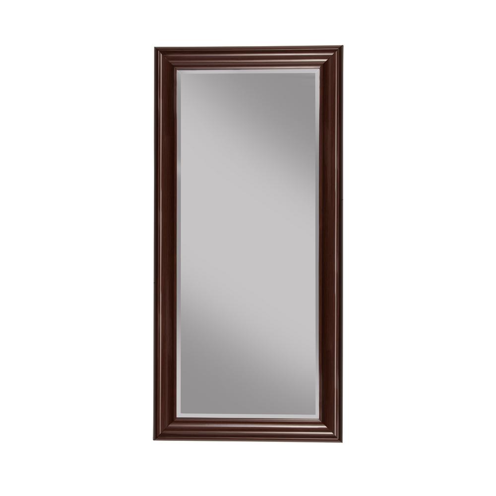 Rustic Floor Mirrors The Home Depot Cherry Full Length Leaner Floor Mirror
