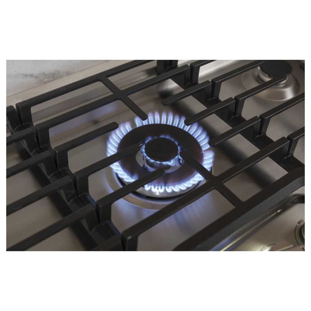 Cafe 30 In Built In Gas Cooktop In Stainless Steel With 5 Burners