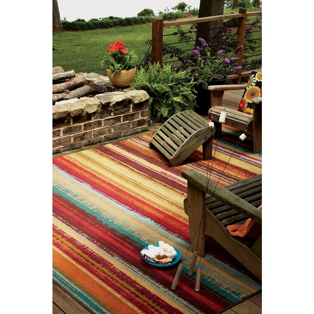 Mohawk Home Avenue Stripe 5 Ft X 8 Indoor Outdoor Printed Mohawk Home Avenue Stripe 5 Ft X 8