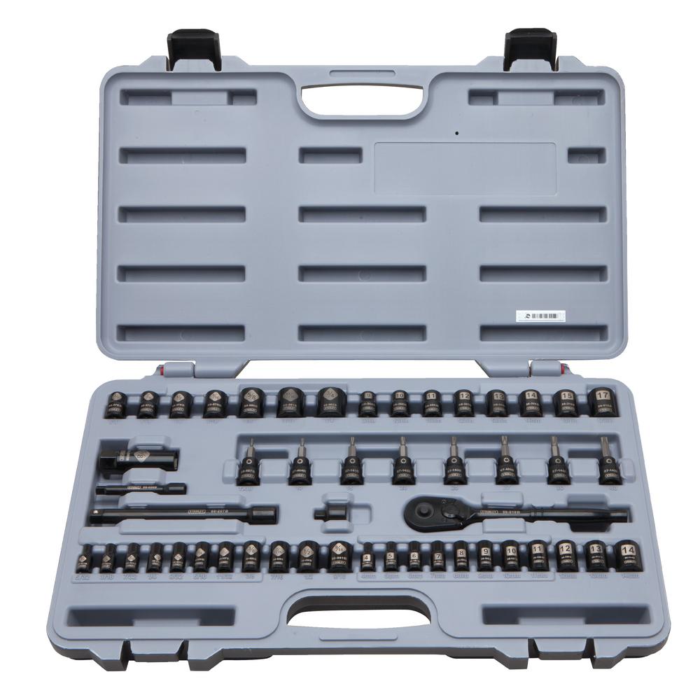 Crescent PassThru Ratchet & SAE and MM Socket Set (20Piece)CX6PT20 The Home Depot